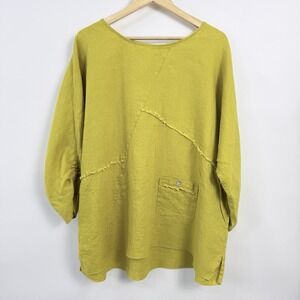 John Mark Chartreuse Tunic Top